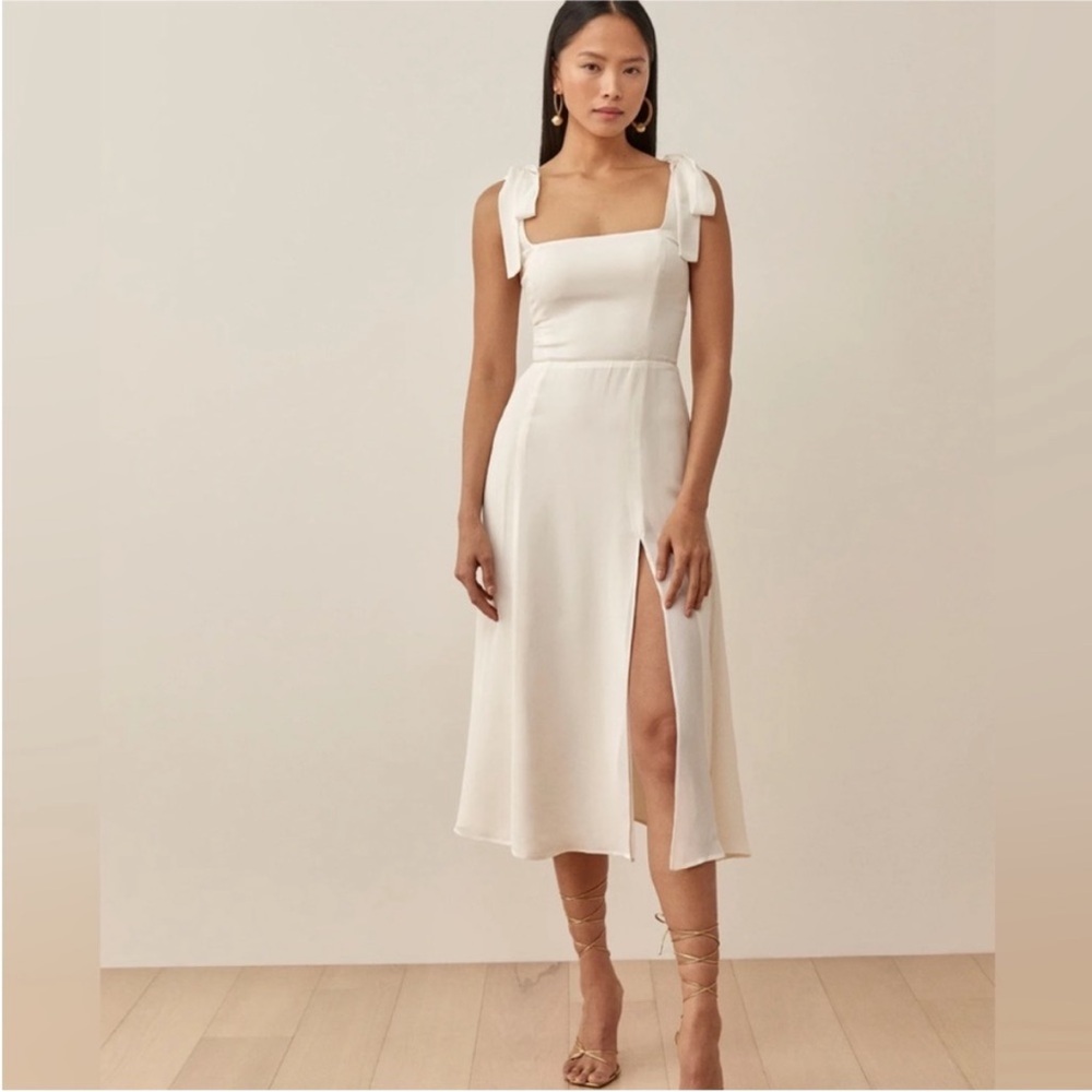 Reformation twilight dress in ivory